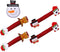 Acronde 4PCS Christmas Refrigerator Door Handle Covers Set and 1PCS Snowman Fridge Decal, Oven Microwave Dishwasher Door Handle Protector for Christmas Kitchen Decoration