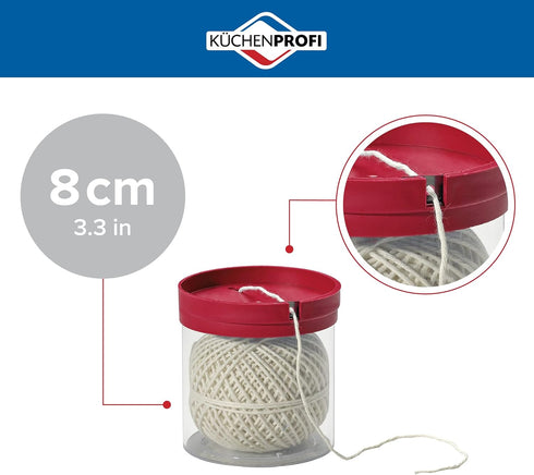 Kitchen Twine with Acrylic Twine Dispenser, All-Purpose Cooking and Baking String...
