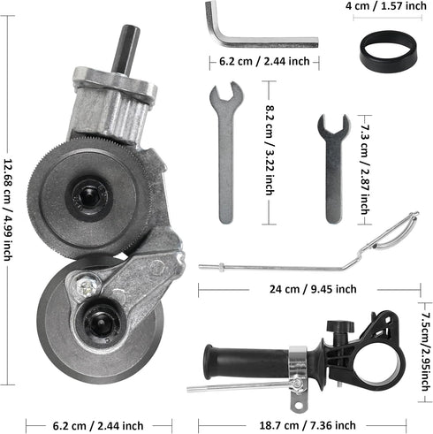 Electric Nibbler Metal Cutter Electric Drill Plate Cutter Attachment Sheet Metal Cutter Tool Electric Nibbler Metal Cutter (Universal)...