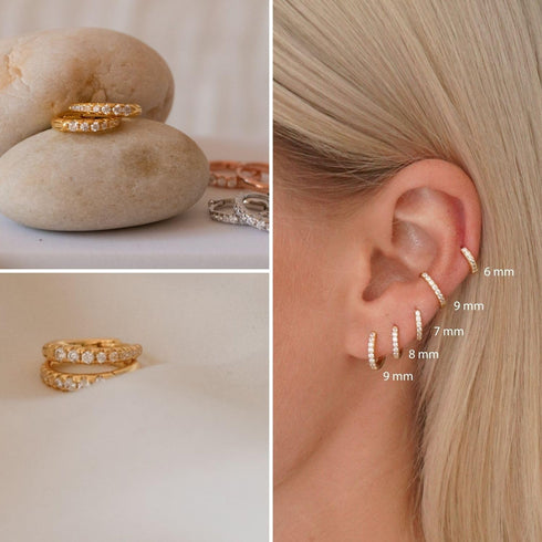 3Pairs Small Gold Huggie Hoop Earrings Set for Women Men?14K Gold Plated Tiny Hypoallergenic Lightweight Earrings for Sensitive Ears, Everyday Ear...