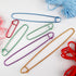 12 PCs Cable Stitch Holder for Knitting 6 Size Colorful Aluminum Yarn Stitches Holder Set Locking Knitting Needle Knitting Stitch Holders 6cm/9cm/...