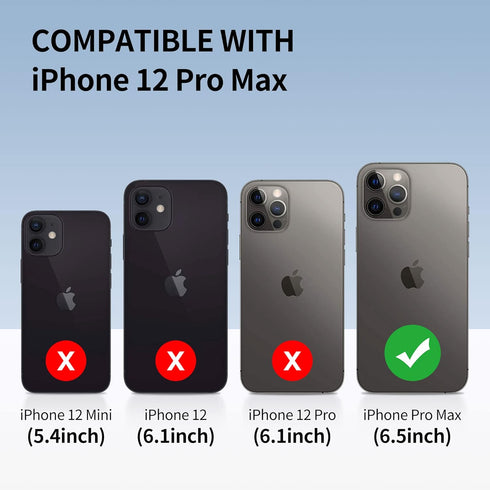 SPORTLINK Compatible with iPhone 12 Pro Max Waterproof Shockproof Case - Full Body Heavy Duty Underwater Dustproof Rugged 360 Protective Military ...