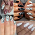 12 Sheets Marble Nail Water Transfer Stickers Colorful Marble Patterns Nail Design Nail Art Stickers Irregular Wave Geometry Line Sliders Nail Dec...