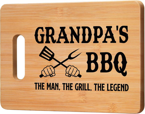 Gifts for Grandpa, Father Day Gifts for Grandpa - Unique Cutting Board Grandpa's BBQ Gift - Grandfather Gift Ideas Best Birthday Chtistmas Gifts f...
