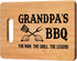 Gifts for Grandpa, Father Day Gifts for Grandpa - Unique Cutting Board Grandpa's BBQ Gift - Grandfather Gift Ideas Best Birthday Chtistmas Gifts f...