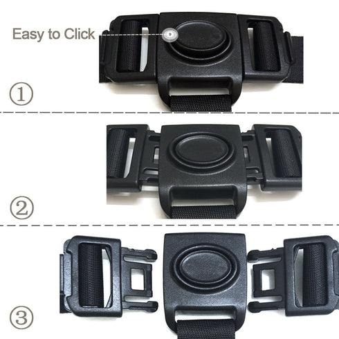 ZARPMA High Chair Straps, 3 Point Harness Straps Belt for Child Kid Chair Strap for IKEA Antilop High Chair (Black)...