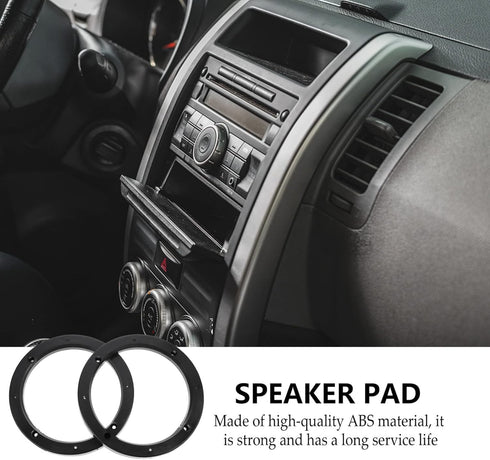 Wakauto 4 Pairs 6.5 inch Car Speaker Spacer Adapter Stackable Sturdy Plastic Speaker Mount Bracket Ring for Car...