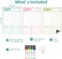 CLEVER CLEAN Magnetic Dry Erase Chore Chart - 8.5"x12" Behavior Responsibility Chore Board for Kids, Teenagers - 6 Extra Fine Point Markers Includ...