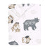 Lambs & Ivy Woodland Forest Animals White/Gray Cotton Fitted Mini Crib Sheet...