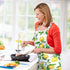 G2PLUS Cotton Kitchen Apron with Pockets, Thick Lemon Apron, Adjustable Cooking Apron for Baking, Chef Apron for Women, Men, Holiday and Xmas Gift...