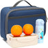 FlowFly Kids Lunch box Insulated Soft Bag Mini Cooler Back to School Thermal Meal Tote Kit for Girls, Boys,Cyan...