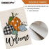 Fall Welcome Garden Flag 12.5 x 18 Inch, Pumpkins Double Sided Small Decorative Flag for Outside Yard Lawn Outdoor Decoration GB057-12...