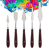 KELIFANG 5 Pieces Painting Knives Stainless Steel Palette Knife Set, Paint Scraper Oil Paint Accessories for Oil Painting, Acrylic Painting, Color...