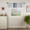 VHC Brands Sawyer Mill Blue Patchwork Farmhouse Kitchen Window Cotton Curtain Valance 19x60...