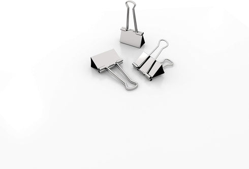 Silver Binder Clips Mini Metal Clamp 5/8-IN / 0.6-inch / 15-mm (Silver Mini 120-PCS)...