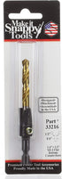 Make it Snappy Tools 1/4 Inch x 1/2 Inch 3-Flute Flat Bottom Counterbore with TiN coated twist drill #33216...