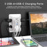 5-Outlet Surge Protector Wall Charger with 4 USB Ports - 1680J Multi Plug for Home, Office, Travel...