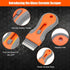 2 PCS Razor Blade Scraper, Glass Scraper Scraping Tool with 20PCS Steel & Plastic Extra Blades for Removing Stickers, Papers, Food Residue, Paint,...