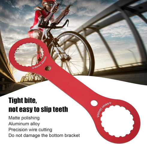 Bottom Bracket Wrench, BB Wrench Bottom Bracket Tool 44mm 46mm 16 24 Notch BB Installation Remover Tool(red)...
