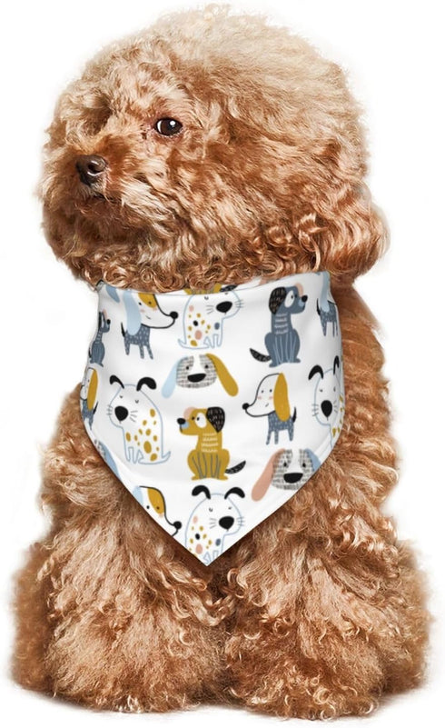 Dog Bibs Softy Kerchief for Dogs Cats,Washable Pet Bandanas for Small Large Puppies,Cute Dog Puppy Adjustable Triangle Neck Scarfs Birthday Gift...