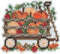 Harvest Wagon Beaded Counted Cross Stitch Ornament Kit Mill Hill 2019 Autumn Harvest MH181924...