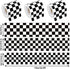 Whaline 98.4ft Checkered Bulletin Board Borders 3 Sizes White Black Checkered Die-Cut Bulletin Board Stripes Plaid Rolled Bulletin Board Trim for ...