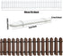 Woohome 35Inch Miniature Fairy Garden Fence, 4 PCS DIY Wood Picket Fence Mini Ornament for Dollhouse Home Garden Plant Pot DIY Diorama Project for...