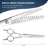 Dog Grooming Scissors with Safety Rounded Tips, Professional 4 in 1 Pet Grooming Scissors Kit with Curved Dog Scissors for Grooming, Chunker Shear...