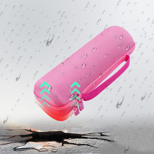 co2CREA Hard Travel Case Replacement for JBL Flip 6 FLIP 5 Waterproof Portable Bluetooth Speaker (Pink Case)...