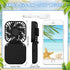 Hortsun 3Pack Necklace Fan Portable Neck Hanging Fan Mini Fan Handheld Fan for Cooling Small Personal Hands Free Fan USB Rechargeable Battery 3 Sp...