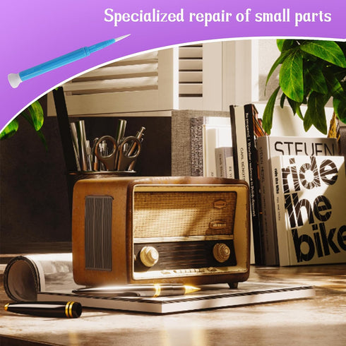 YXQ Ceramic Screwdriver Stepper Anti-static Adjustment Hand Tool 1.3mm,1.8mm,2.6mm,2mm Screwdriver Bit,Set of 4...