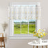 Sheer Embroidery Valance for Window with Daisy - Short Farmhouse Flower Kitchen White Curtain, 17x70inch, 1 Panel, ZHH...