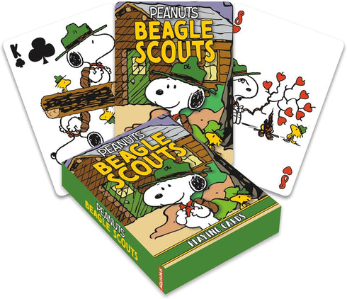 AQUARIUS Snoopy Beagle Scouts Playing Cards – Snoopy Beagle Scouts Themed Deck of Cards for Your Favorite Card Games - Officially Licensed Peanuts...