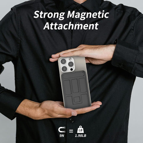 Joyful Magnetic Battery Power Bank,10000mAh Foldable Magnetic Wireless Portable Charger with Stand and USB-C,Only for MagSafe,Apple Whtch/iPhone 1...