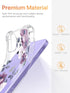 GVIEWIN for iPhone 12 Case and iPhone 12 Pro Case with Screen Protector + Camera Lens Protector, Clear Flexible TPU Shockproof Cover Women Girls F...