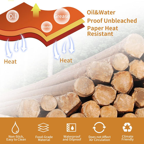 Air Fryer Disposable Paper Liner, 100PCS Food Grade Parchment Liners for Ninja DZ201,Ninja Foodi Dual Air Fryer Accessories Baking Paper (9 * 6, N...