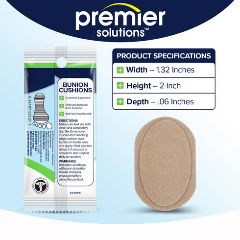 Bunion Pain Relief Pads, Moleskin Guards for Shoes, Protects Feet for Men and Women, Reduces Friction, Self-Stick Adhesive, All Day Water Resistan...