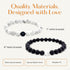 Lucky Feather Long Distance Relationships Couples Bracelets - A Reminder of Love and Strength During Time and Distance Apart (2 Piece Set) Couples...
