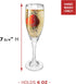 BANBERRY DESIGNS Bride and Groom Champagne Glasses Set of 2 Elegant Toasting Flutes Silver Wedding Champagne Set Wedding Glasses 6 oz...