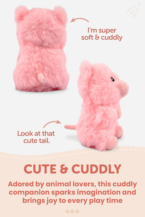 Sitting Pig Plush| Stuffed Animal Plush Toy| Gifts for Kids| 5 inches...