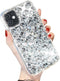 Compatible with iPhone 11 Bling Glitter Case,Luxury Shiny Diamond Crystal Rhinestone Sparkly Jewelled Gemstone 3D Handmade Clear Cover Case for iP...