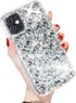Compatible with iPhone 11 Bling Glitter Case,Luxury Shiny Diamond Crystal Rhinestone Sparkly Jewelled Gemstone 3D Handmade Clear Cover Case for iP...