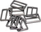 JWBIZ 8pcs Flat Metal Slide Buckle Belt Adjuster Sliders Tri Glide Strap Hardware Clasp (Gun Black, 1 1/4 Inch)...