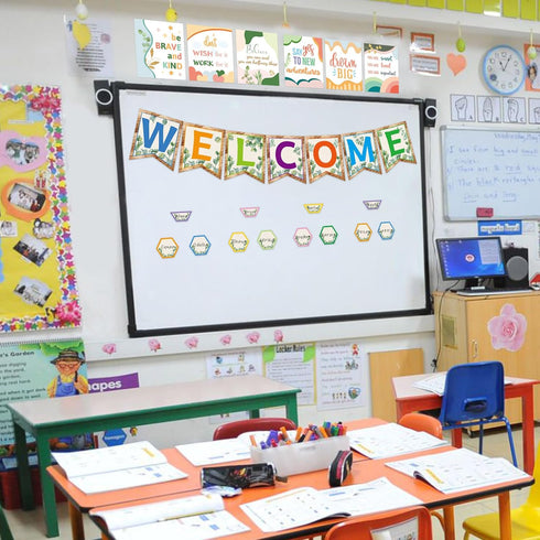 Eucalyptus Welcome Banner Classroom Bulletin Board Decoration Boho Classroom Welcome Sign Decor...