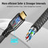 CABLEDECONN USB C 3.2 Gen-2 240W Straight Extension Cable 2m 6.6ft Data Transfer 20Gbps 48V/5A Charging Cable Type-C 4K Video Output Compatible wi...