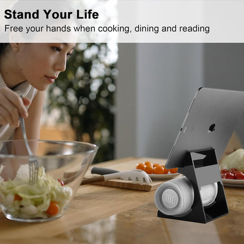 TXEsign Acrylic Table Stand Speaker Holder for JBL Charge 3/JBL Charge 4/JBL Charge 5/iPhone Smartphone, Clear Desktop Stand Holder for JBL Blueto...
