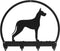SWEN Products Great Dane Metal Key Chain Hanger - Leash Holder...