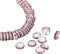 uxcell 200Pcs 10mm Rondelle Spacer Beads, Silver Plated Rhinestone Spacer Beads, Round Spacer Loose Beads for DIY Bracelet Necklace Jewelry Making...