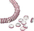 uxcell 200Pcs 10mm Rondelle Spacer Beads, Silver Plated Rhinestone Spacer Beads, Round Spacer Loose Beads for DIY Bracelet Necklace Jewelry Making...