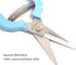 Sharp Serrated Floral Shears, Garden Snips and Pruners Stainless Steel Blades, Precision Pruning Snips, Straight Garden Snippers for Trimming Frui...